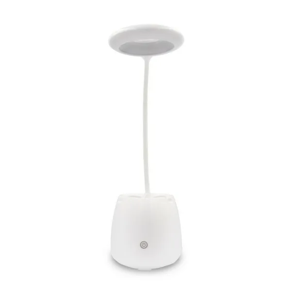  Desk lamp, wireless speaker 3W, phone stand, pen holder Bijela
