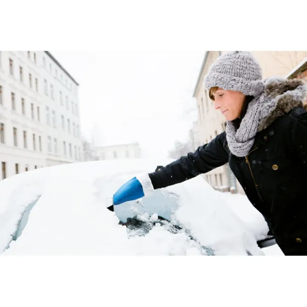 WARMIX Car ice scraper w/ mitten Blue