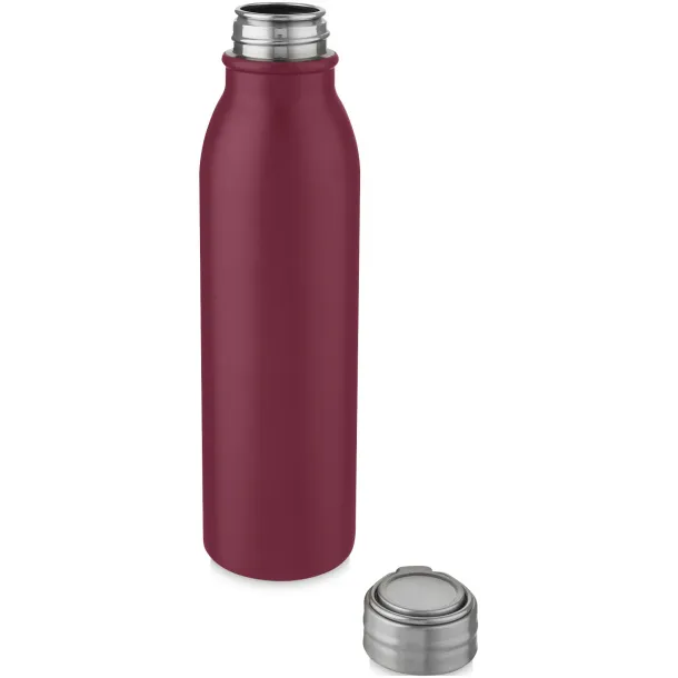 Harper 700 ml stainless steel sport bottle with metal loop - Unbranded Red