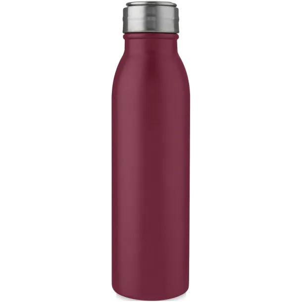 Harper 700 ml stainless steel sport bottle with metal loop - Unbranded Red