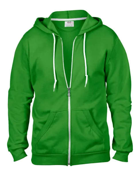  ADULT FULL-ZIP HOODED FLEECE - Anvil Green Apple