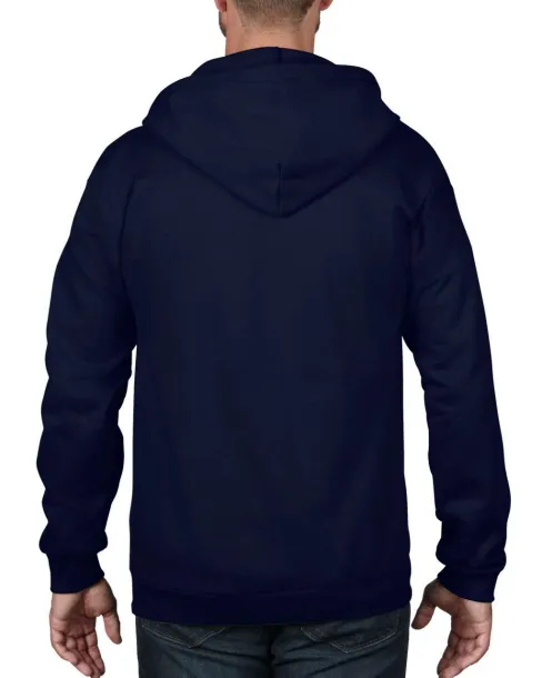  ADULT FULL-ZIP HOODED FLEECE - Anvil Navy