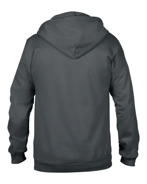  ADULT FULL-ZIP HOODED FLEECE - Anvil Charcoal