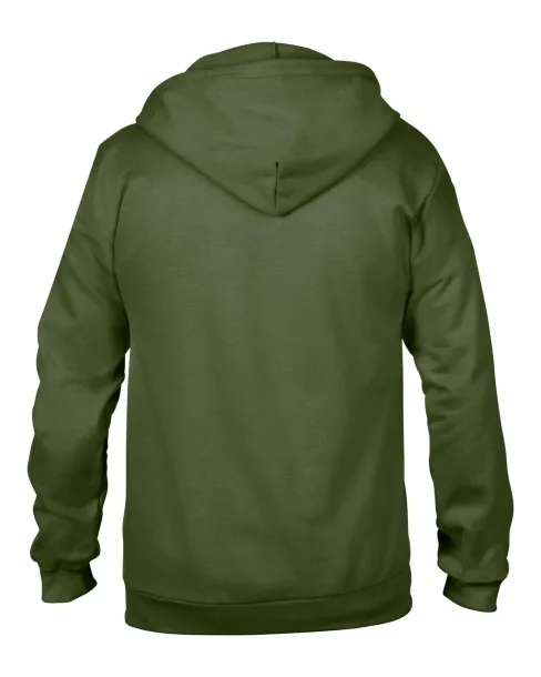  ADULT FULL-ZIP HOODED FLEECE - Anvil City Green