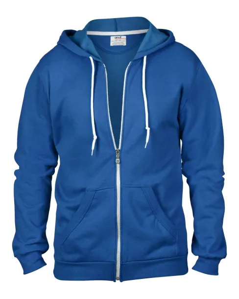  ADULT FULL-ZIP HOODED FLEECE - Anvil Royal blue