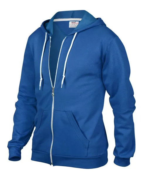  ADULT FULL-ZIP HOODED FLEECE - Anvil Royal blue