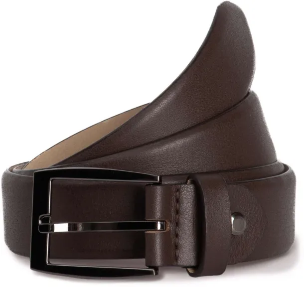  ADJUSTABLE ROUND EDGE CLASSIC BELT - K-UP Dark brown