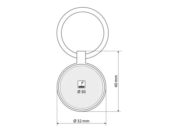 DIVO metal keyholder Sjajni metal