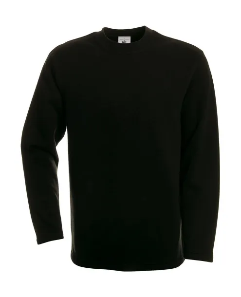  Open Hem Sweatshirt - B&C Black