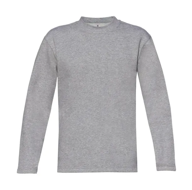  Open Hem Sweatshirt - B&C Heather Grey