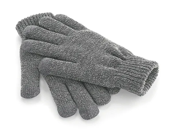  TouchScreen Smart Gloves - Beechfield Heather Grey