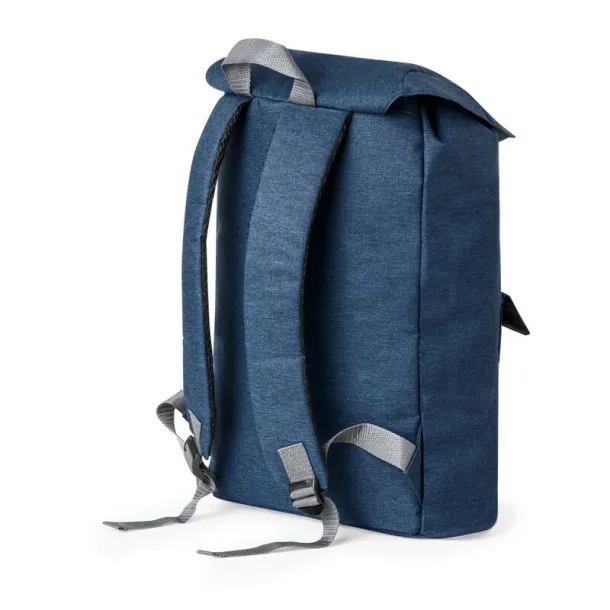  RPET laptop backpack 15" navy blue