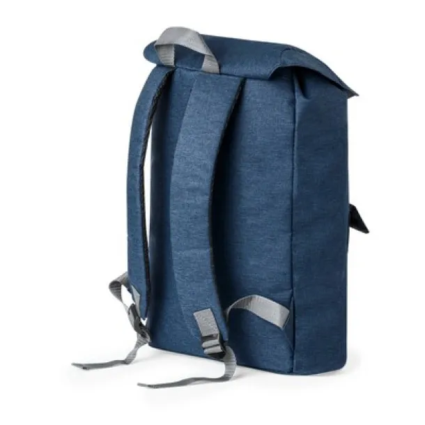  RPET laptop backpack 15" navy blue