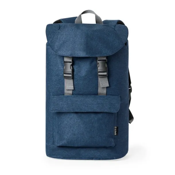  RPET laptop backpack 15" navy blue