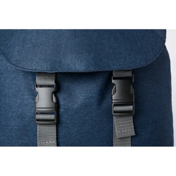  RPET laptop backpack 15" navy blue