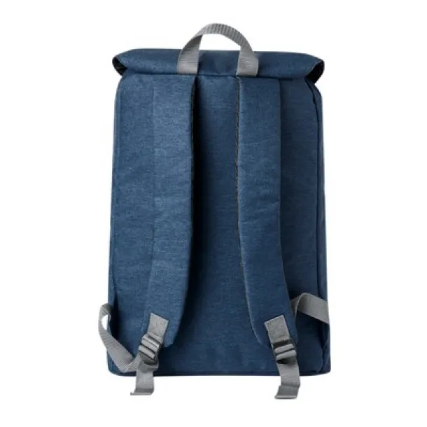  RPET laptop backpack 15" navy blue