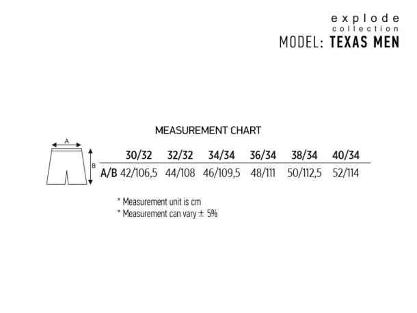 TEXAS men`s jeans - EXPLODE Blue