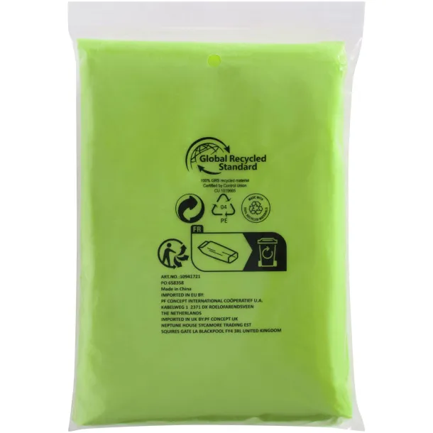 Mayan jednokratni pončo od reciklirane plastike Limeta