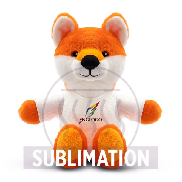 Sneeky RPET plush fox orange