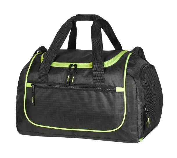  Piraeus Sports Holdall - Shugon Black Lime Green