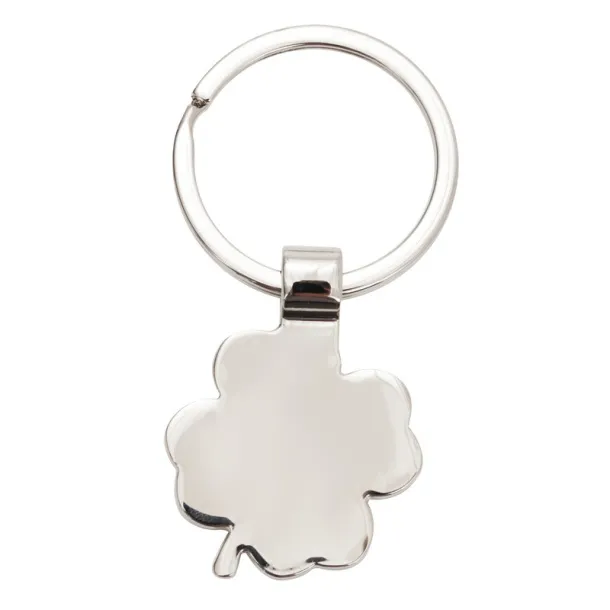 CLOVER LUCK metal key ring Green