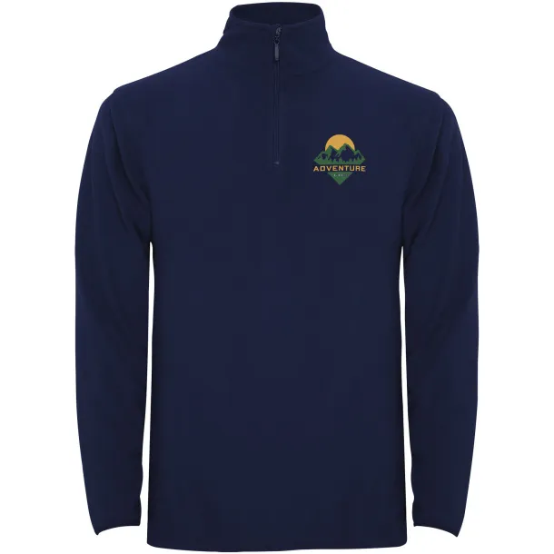 Himalaya men's quarter zip fleece jacket - Roly Navy Blue