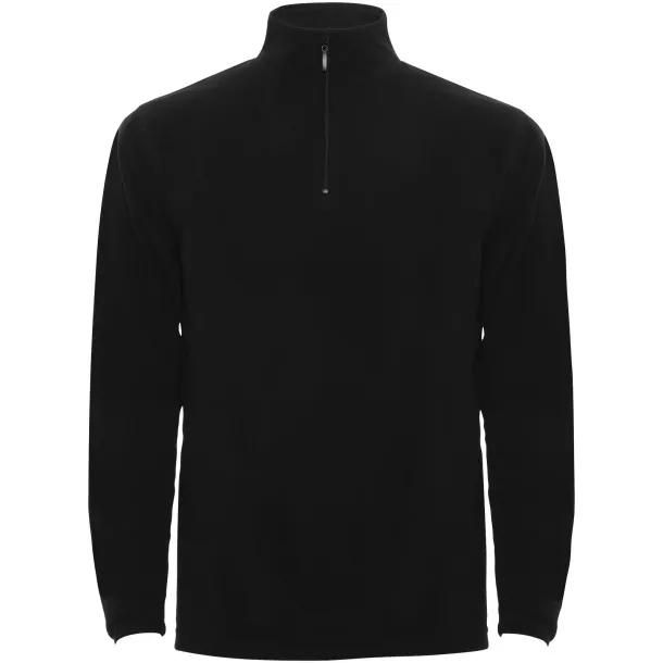 Himalaya men's quarter zip fleece jacket - Roly Crna