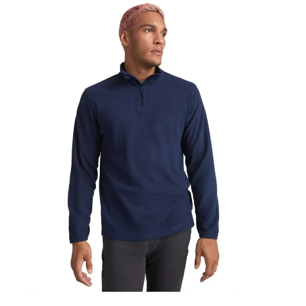 Himalaya men's quarter zip fleece jacket - Roly Crna