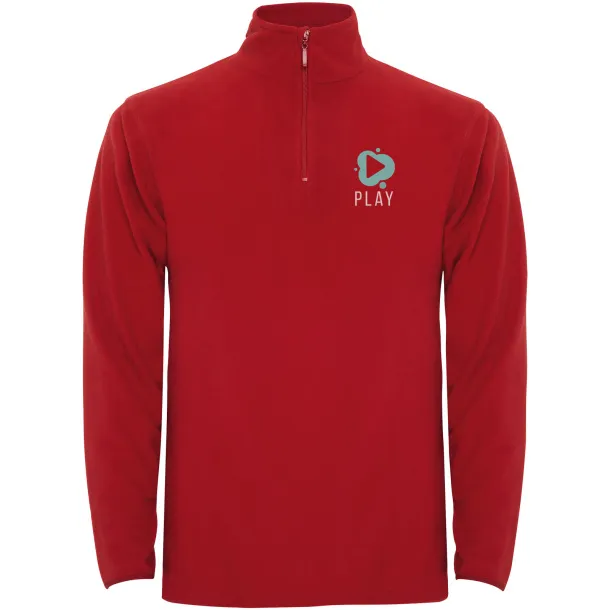 Himalaya men's quarter zip fleece jacket - Roly Red