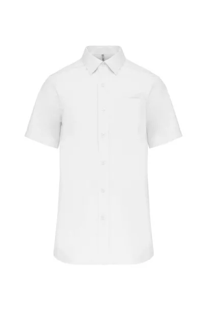  MEN'S SHORT-SLEEVED COTTON POPLIN SHIRT - Kariban White