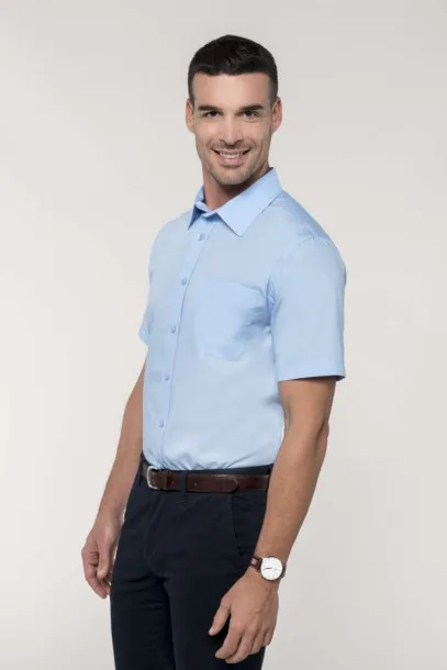  MEN'S SHORT-SLEEVED COTTON POPLIN SHIRT - Kariban Klasična crvena
