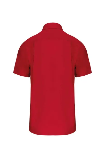  MEN'S SHORT-SLEEVED COTTON POPLIN SHIRT - Kariban Classic Red