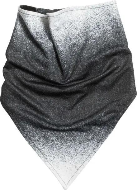  TRIANGULAR BANDANA WITH POLAR FLEECE LINING - K-UP Black White