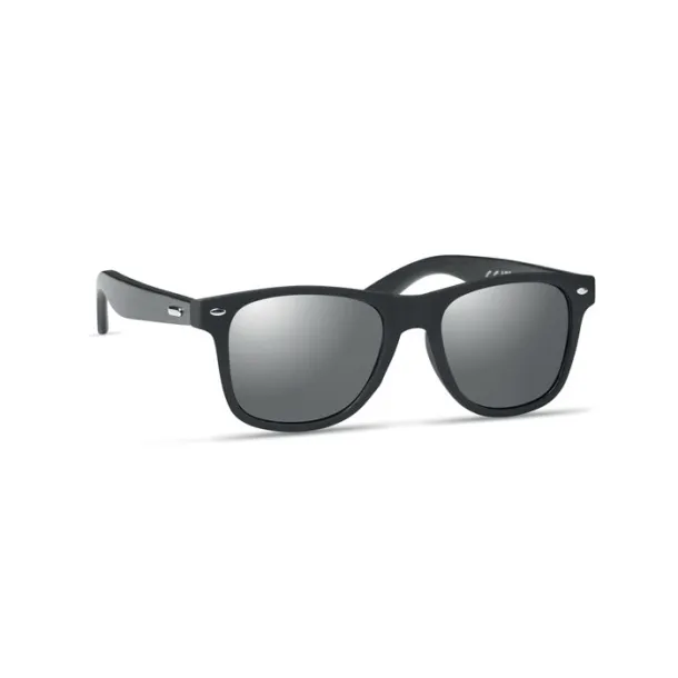 RHODOS Sunglasses with bamboo arms shiny silver