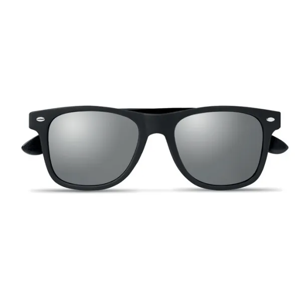 RHODOS Sunglasses with bamboo arms shiny silver