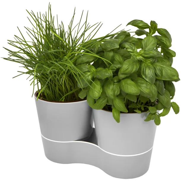 Herbs twin kitchen pot - Mepal Grey