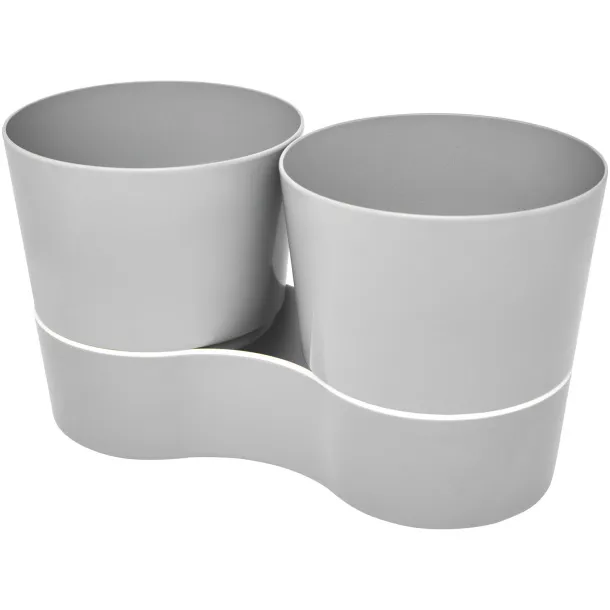 Herbs twin kitchen pot - Mepal Grey