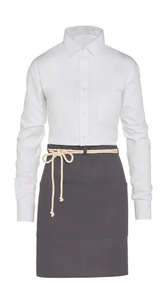  CORSICA - Cord Bistro Apron with Pocket - SG Accessories - BISTRO (Ex JASSZ Bistro) Siva