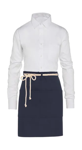  CORSICA - Cord Bistro Apron with Pocket - SG Accessories - BISTRO Navy