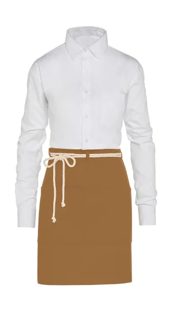  CORSICA bistro pregača s džepom i vezicama - SG Accessories - BISTRO Caramel