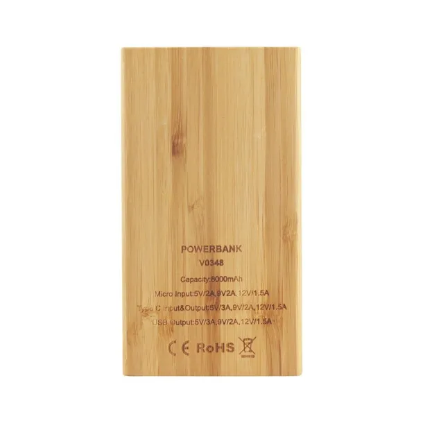  Bamboo power bank 8000 mAh B'RIGHT wood