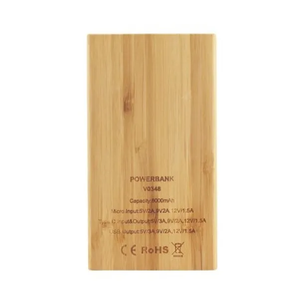  Bamboo power bank 8000 mAh B'RIGHT wood