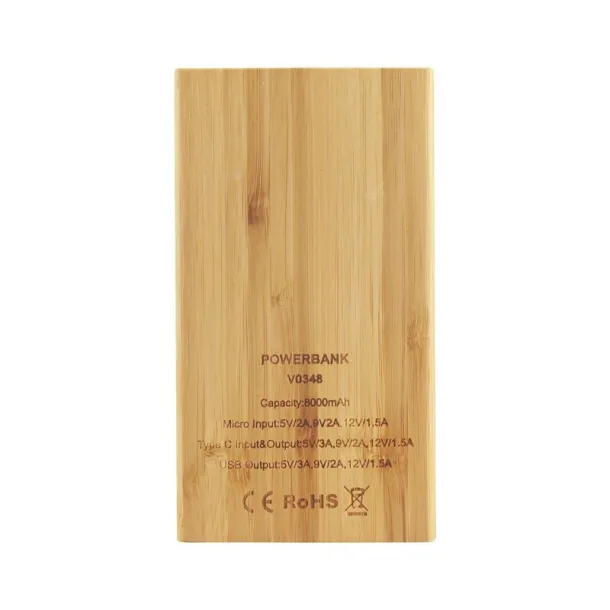  Bamboo power bank 8000 mAh B'RIGHT wood