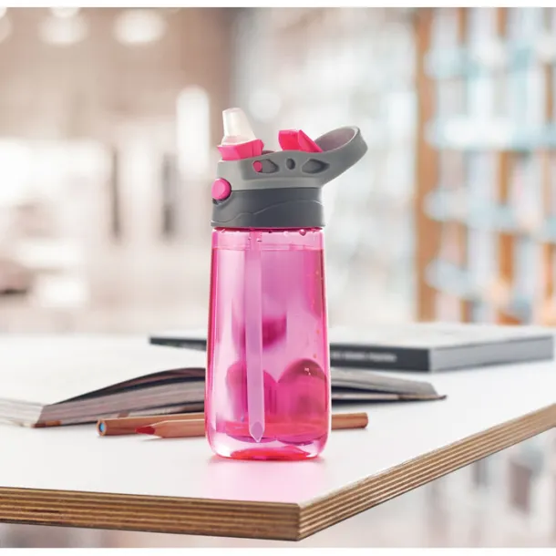 SHIKU Tritan™ bottle 450 ml transparent pink