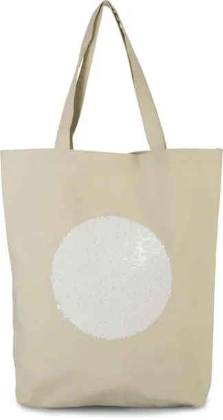  SEQUIN SHOPPER BAG, 280 g/m2 - Kimood Natural