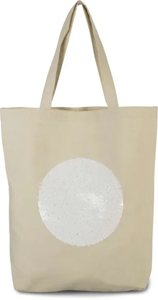  SEQUIN SHOPPER BAG, 280 g/m2 - Kimood Natural