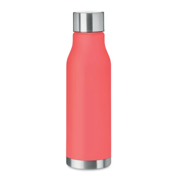 GLACIER RPET RPET bottle with S/S cap 600ml mO6237-25 transparent red