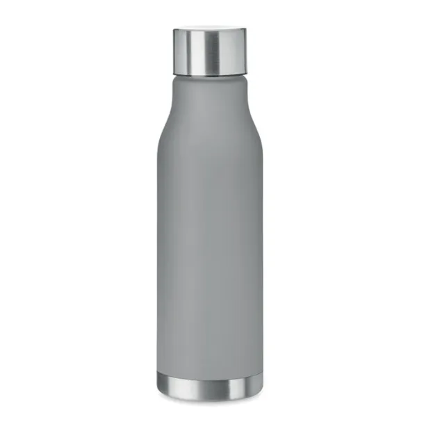 GLACIER RPET RPET bottle with S/S cap 600ml Transparent Grey
