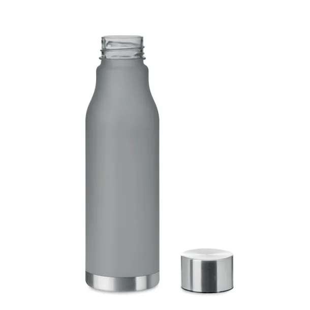 GLACIER RPET RPET bottle with S/S cap 600ml Transparent Grey