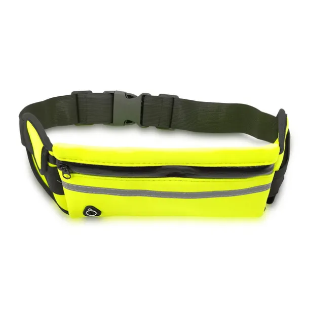 ALLGET water resistant sport waist bag with bottle holder Yellow